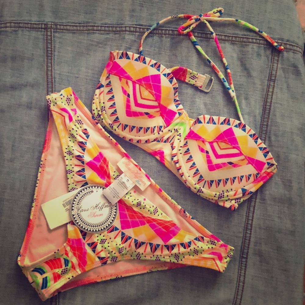 Mara Hoffman Two Piece Swim Suit
